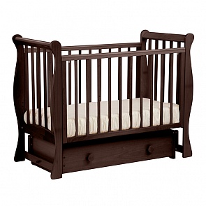 Кровать детская Лель АБ 21.2 Лаванда маятник поперечный, махагон (Лель, LIEL_АБ 21.2_махагон)